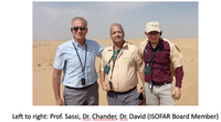 Left to right: Prof. Sassi, Dr. Chander, Dr. David (ISOFAR Board Member)